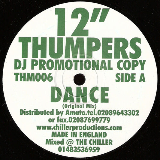 12 Inch Thumpers - Dance - Used Vinyl Record 12"