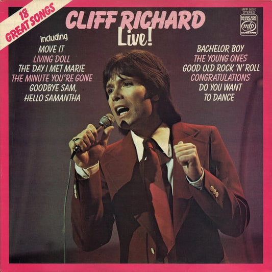 Cliff Richard - Live! - Used Vinyl Record