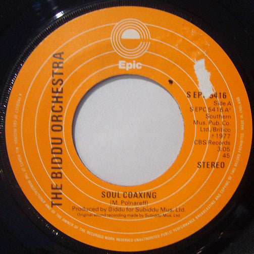 Biddu Orchestra - Soul Coaxing - Used Vinyl Record 7"