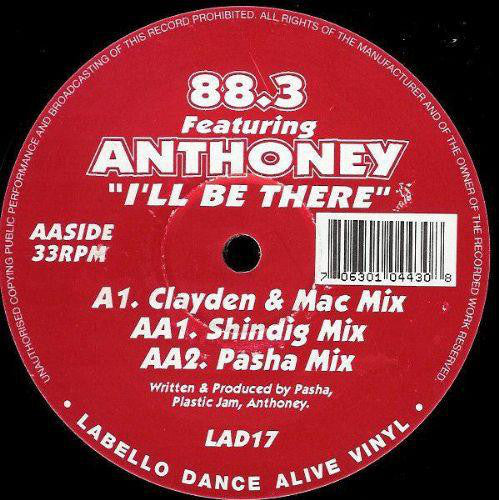 88.3 - I'll Be There - Used Vinyl Record 12"