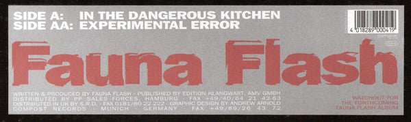 Fauna Flash - In The Dangerous Kitchen / Experimental Error - Used Vi