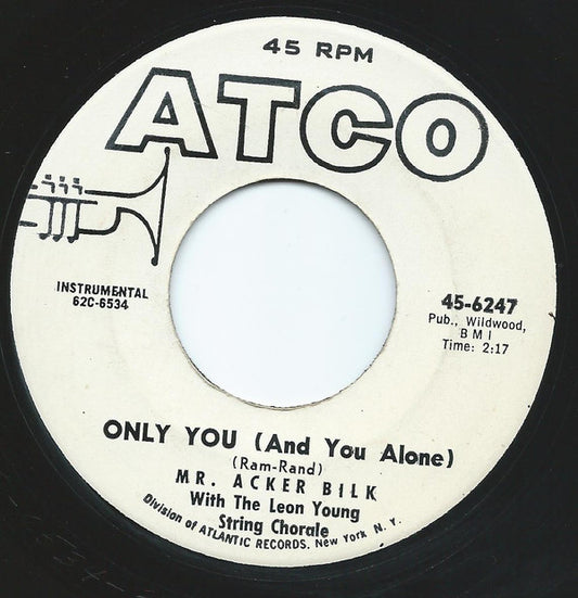Acker Bilk - Only You (And You Alone) - Used Vinyl Record 7"