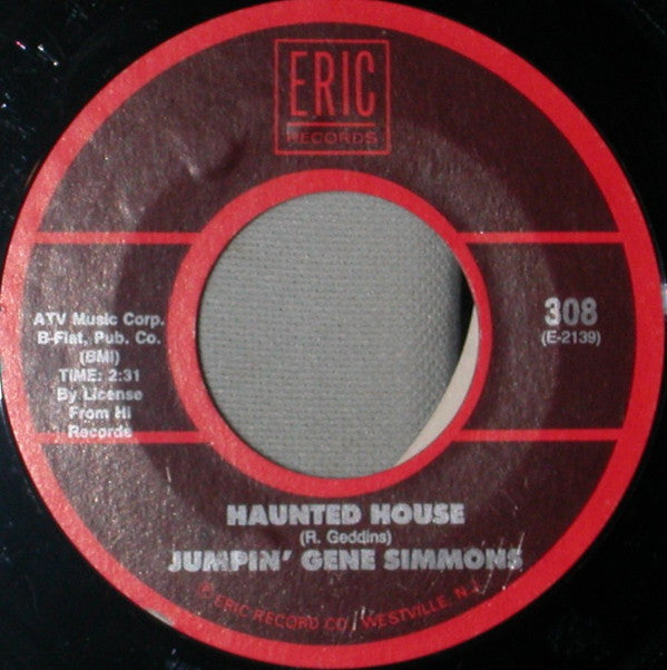 Gene Simmons - Haunted House / Tuff - Used Vinyl Record 7"