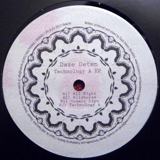 Daze Deten - Technology A EP - New Vinyl Record 12"