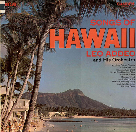 Leo Addeo And His Or - Songs Of Hawaii - Used Vinyl Record