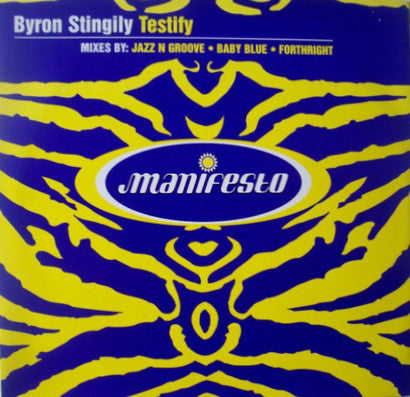 Byron Stingily - Testify - Used Vinyl Record 12"