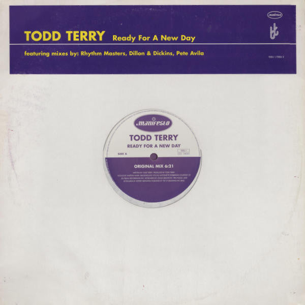 Todd Terry - Ready For A New Day - Used Vinyl Record 12"