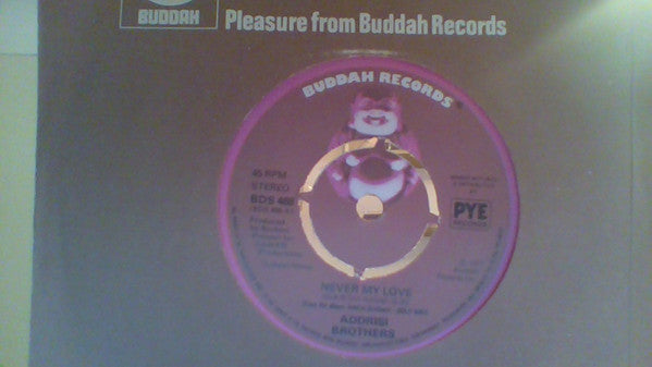 Addrisi Brothers - Never My Love - Used Vinyl Record 7"