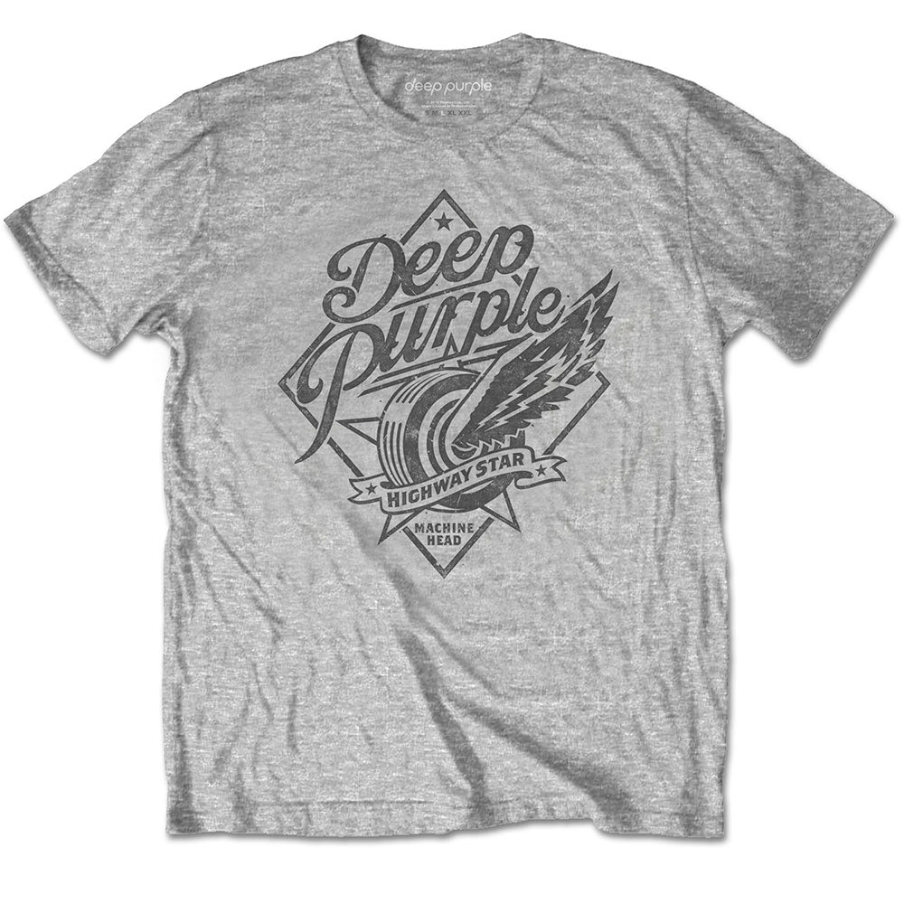 Deep Purple - tshirt - Unisex - Short Sleeves - Medium