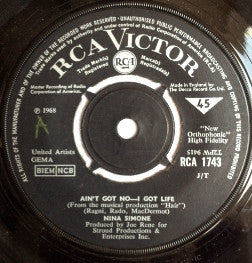 Nina Simone - Ain't Got No - I Got Life / Do What You Gotta Do - Used