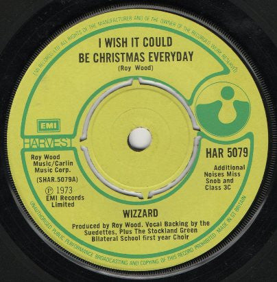 Wizzard - I Wish It Could Be Christmas Everyday - Used Vinyl Record 7"