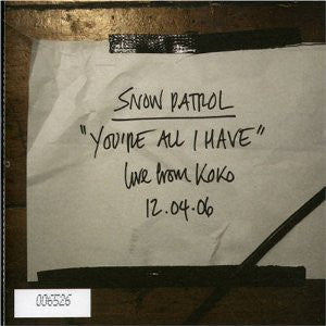 Snow Patrol - You're All I Have - Used CD