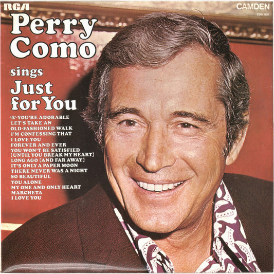 Perry Como - Sings Just For You - Used Vinyl Record