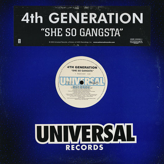 4th Generation - She So Gangsta - Used Vinyl Record 12"