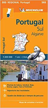 Portugal Sud - Algrave - Michelin Regional Map 593 : Map - New Sheet m