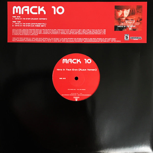 Mack 10 - Hate In Yo Eyes - Used Vinyl Record 12"