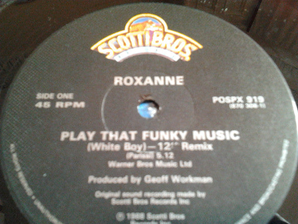 Roxanne - Play That Funky Music - Used Vinyl Record 12"
