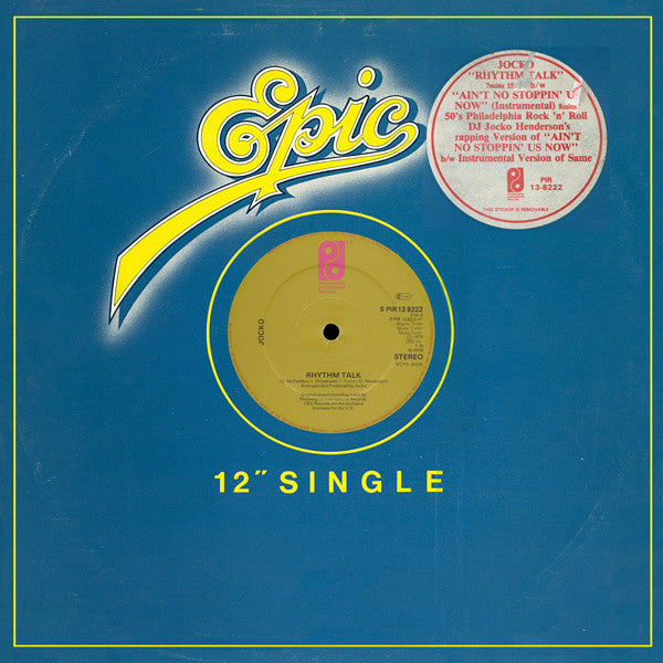 Jocko - Rhythm Talk - Used Vinyl Record 12"