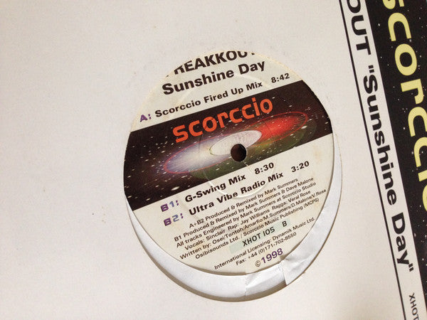 Freakkout - Sunshine Day - Used Vinyl Record 12"