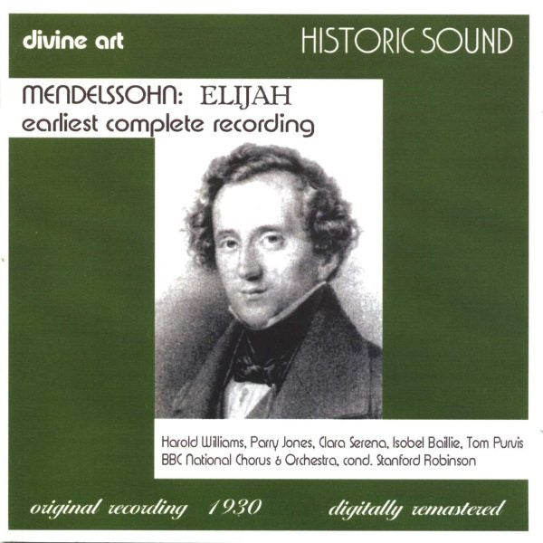 Felix Mendelssohn-Ba - Elijah: Earliest Complete Recording - Used CD