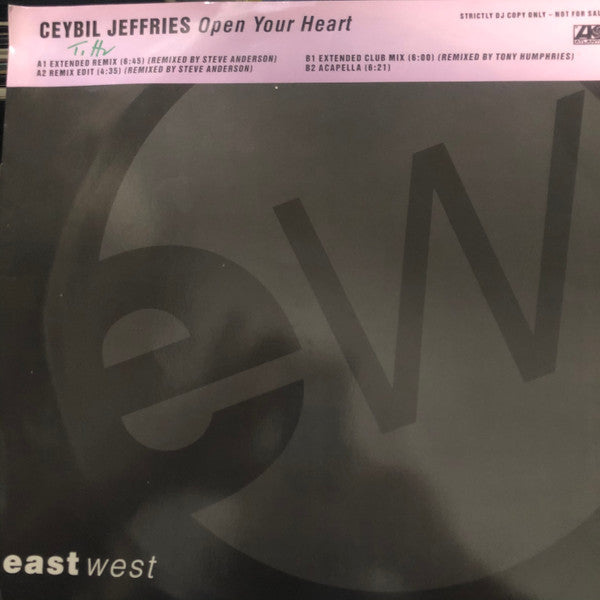 Ceybil Jefferies - Open Your Heart - Used Vinyl Record 12"