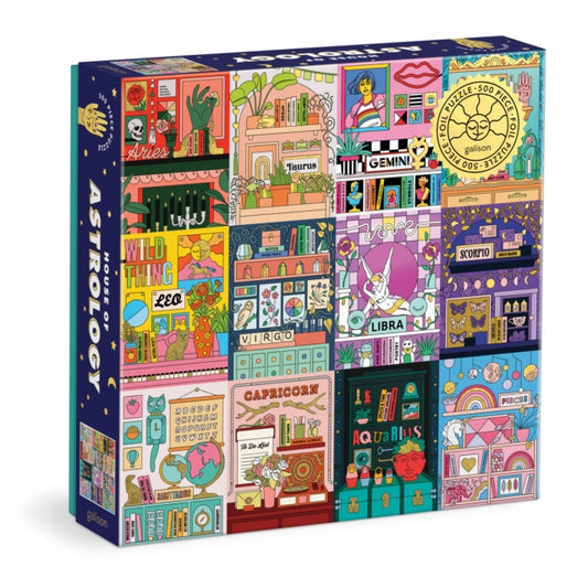 Galison - House of Astrology 500 Piece Foil Puzzle - New Jigsaw Puzzle
