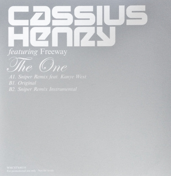 Cassius Henry - One - Used Vinyl Record 12"