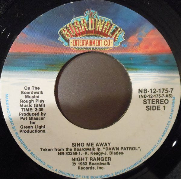 Night Ranger - Sing Me Away / Play Rough - Used Vinyl Record 7"