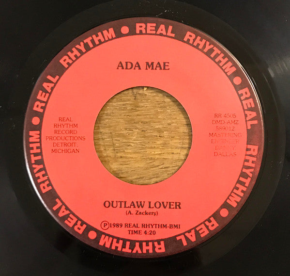 Ada Mae - Outlaw Lover / Read My Lips - Used Vinyl Record 7"