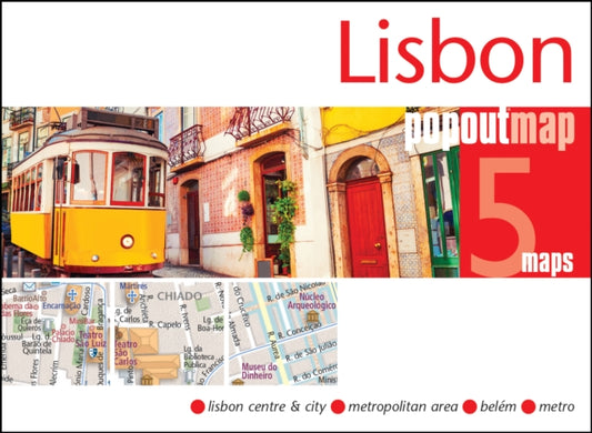 PopOut Maps - Lisbon PopOut Map - pocket-size, pop-up map of Lisbon -