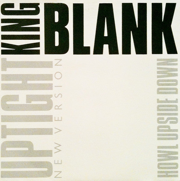 King Blank - Uptight (New Version) - Used Vinyl Record 7"