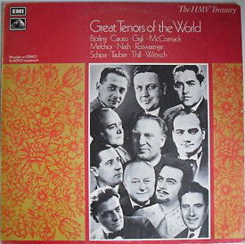 Various - Great Tenors Of The World - Used Vinyl Record