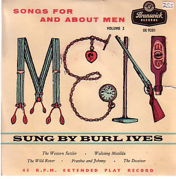 Burl Ives - Men: Songs For And About Men Volume 2 - Used Vinyl Record
