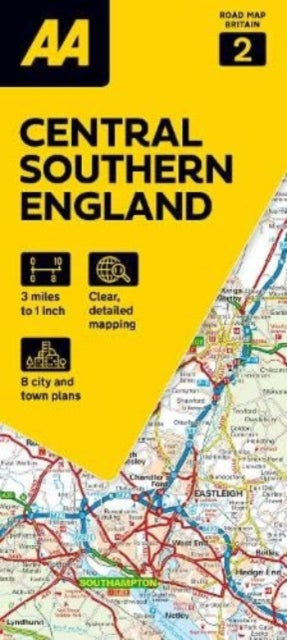 AA Road Map Central Southern England : 2 - New Sheet map