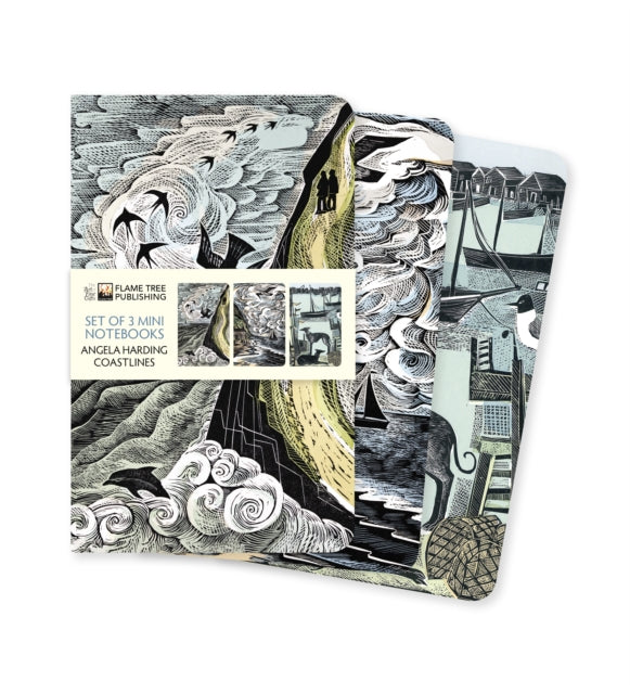 Flame Tree Studio - Angela Harding: Coastlines Set of 3 Mini Notebooks