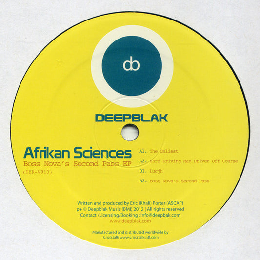 Afrikan Sciences - Boss Nova's Second Pass EP - New Vinyl Record 12"
