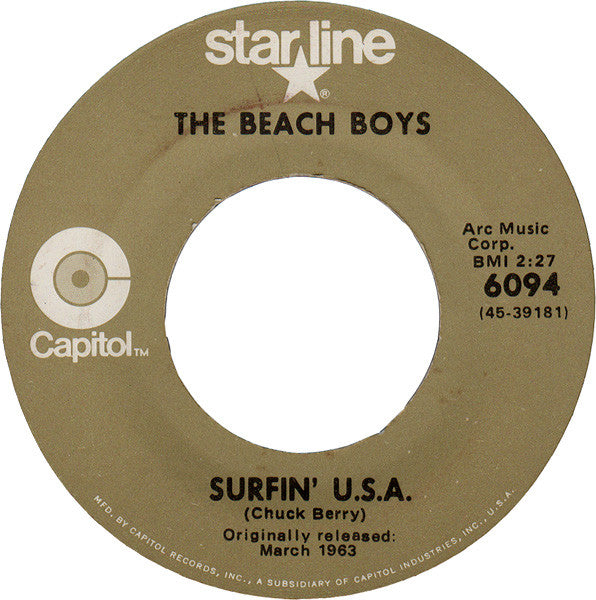 Beach Boys - Surfin' U.S.A. - Used Vinyl Record 7"