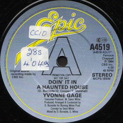 Yvonne Gage - Doin' It In A Haunted House - Used Vinyl Record