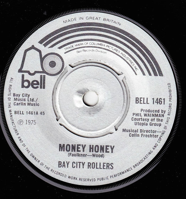 Bay City Rollers - Money Honey - Used Vinyl Record 7"