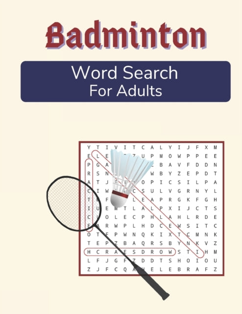 Publications - Badminton Word Search For Adults  Medium Difficulty Puz