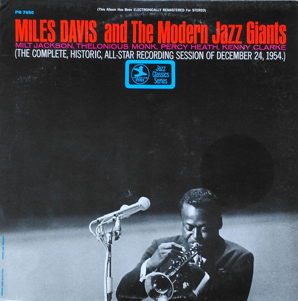 Miles Davis - And The Modern Jazz Giants - Used Vinyl Record