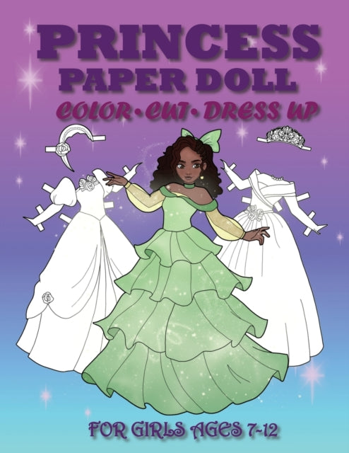 Albeni - Princess Paper Doll for Girls Ages 7-12  Cut, Color, Dress up