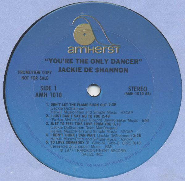 Jackie DeShannon - You're The Only Dancer - Used Vinyl Record