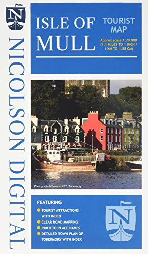 Nicolson Digital Isle of Mull Tourist Map - Sheet map