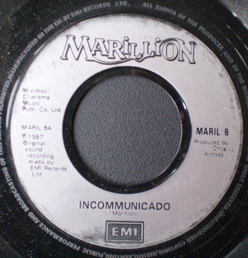 Marillion - Incommunicado - Used Vinyl Record 7"