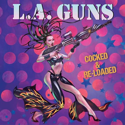 L.A. Guns - Cocked & Re-Loaded  LP2 Purple/Black/White Splatter  RELEASE
