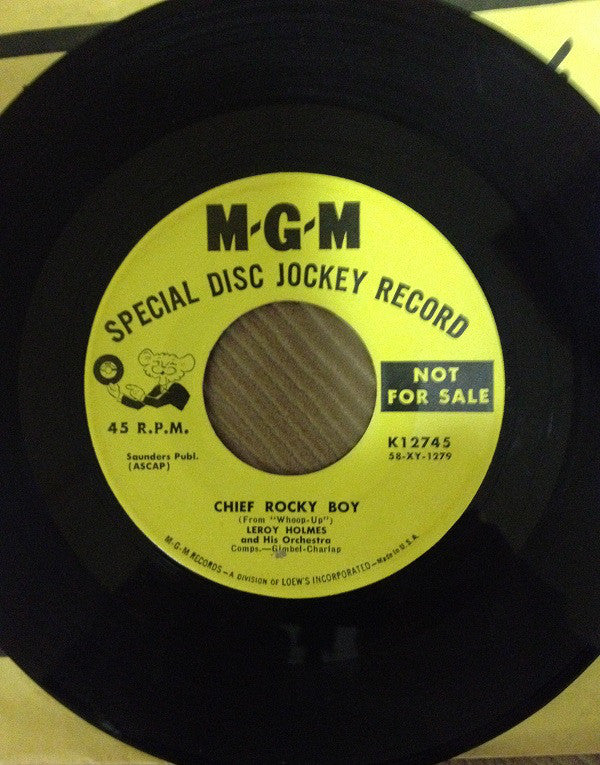 Leroy Holmes Orchest - Chief Rocky Boy - Used Vinyl Record 7"