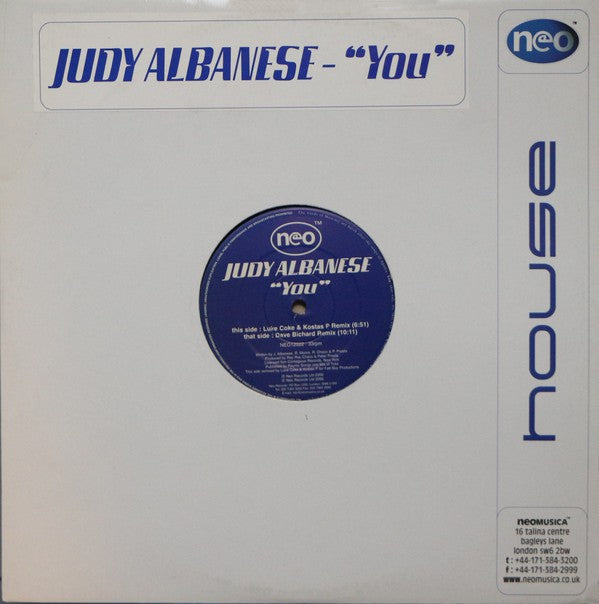 Judy Albanese - You - Used Vinyl Record 12"