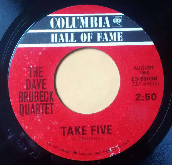 Dave Brubeck Quartet - Take Five / Blue Rondo A La Turk - Used Vinyl