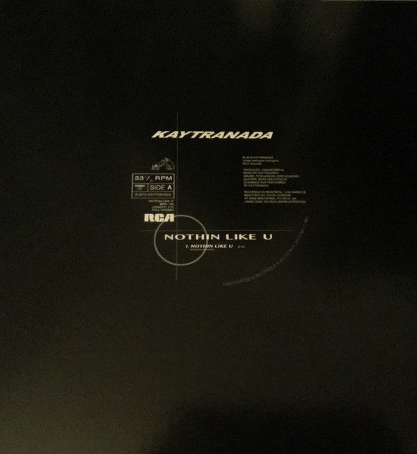 Kaytranada - Nothin Like U / Chances - Vinyl Record 12"
